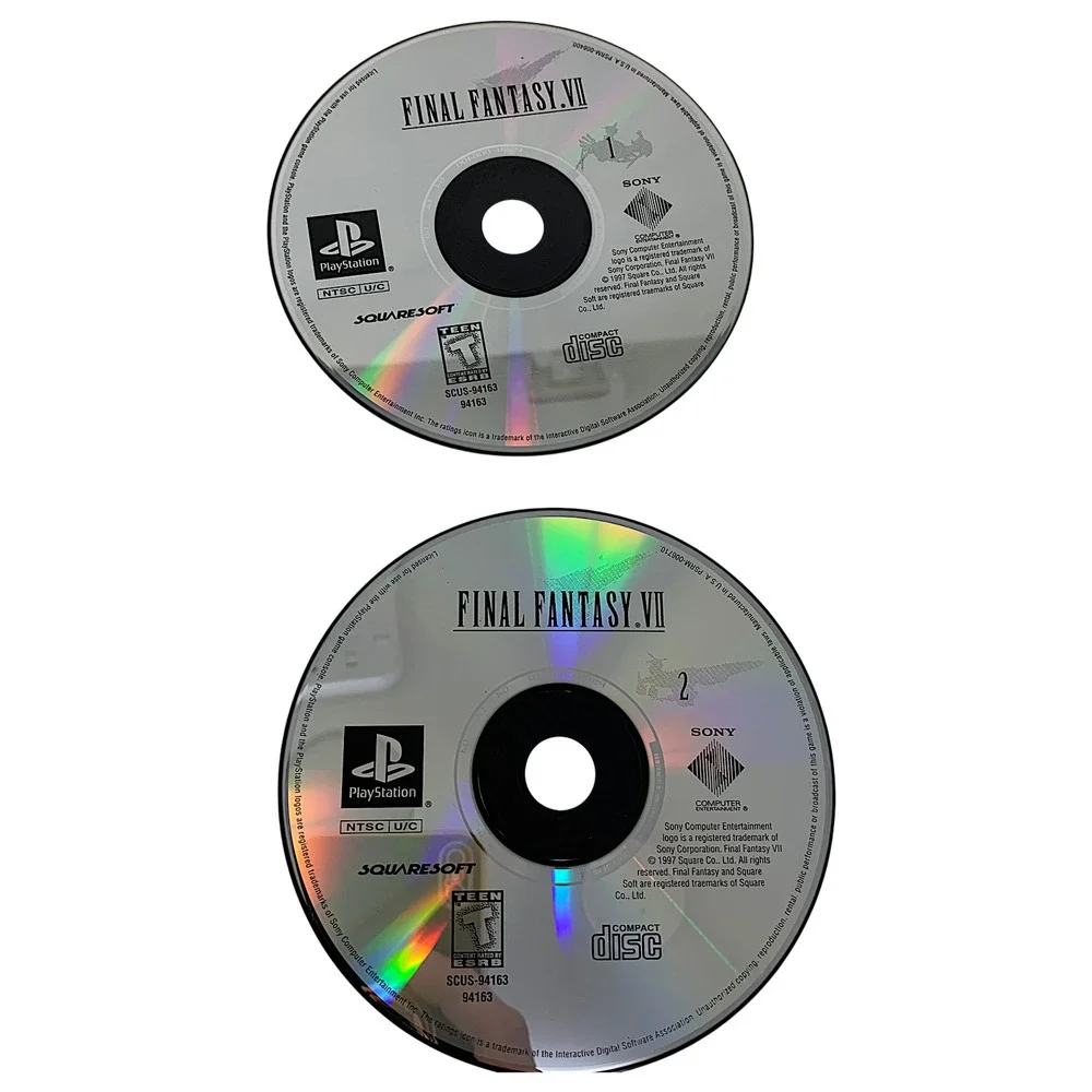 Vintage 1997 Final Fantasy VII 7 Sony PlayStation 1 Greatest Hits PS1 Tested